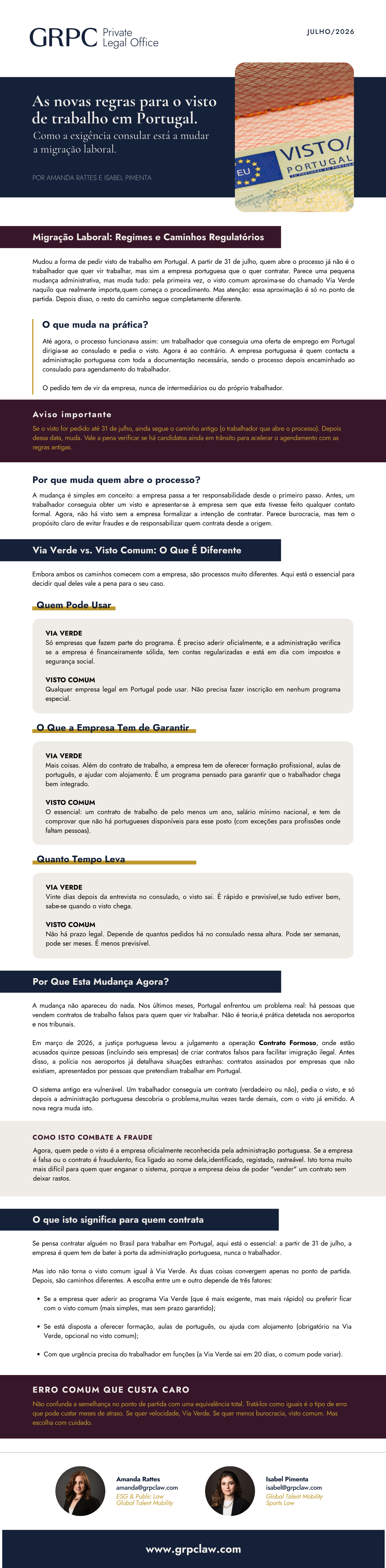Pré-visualização: As novas regras para o visto de trabalho em Portugal